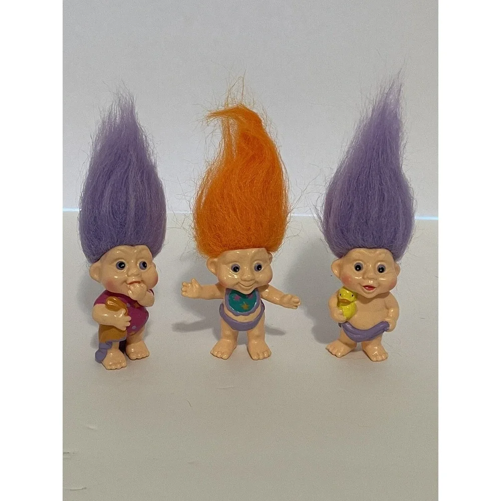 Magic Trolls Babies Lot 3 Toy Doll Figures 1991 Cassia Samara Jacaranda Retro